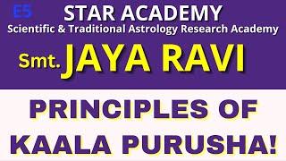 PRINCIPLES OF KAALA PURUSHA! | Smt. JAYA RAVI | STAR ACADEMY SSSE  5 |