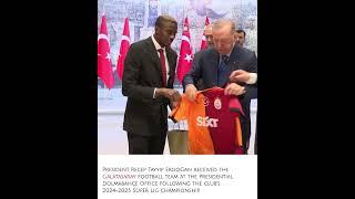 President Erdogan welcomes Galatasaray after league title win
