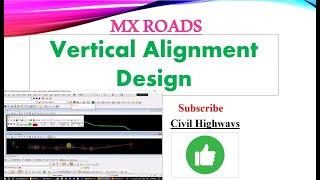 Vertical Alignment of Road in MX ROAD || Basics ||