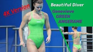 [ 4K ] Women's Diving | Beautiful Diver | Genevieve GREEN ANGERAME | Beautiful Moments Part1