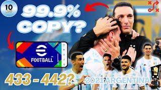 I Cloned LIONEL SCALONI'S 2021 ARGENTINA Tactics in eFootball | Reliving the Glory Ep. 8