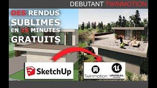 TUTO DEBUTANT TWINMOTION - Comment faire des rendus réalistes de SketchUp en moins de 10 minutes