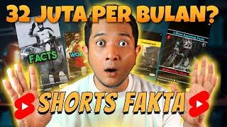 GAJIAN RP 32 Juta/Bulan dari Konten Shorts Fakta (Cara Cari Uang di Internet)