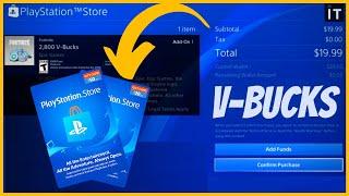 HOW TO REDEEM VBUCKS WITH PSN GIFT CARD -EASIEST WAY -