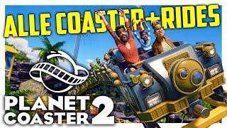 Alle Achterbahnen + Flatrides!! PLANET COASTER 2