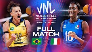 Gabi  vs. Egonu : The Ultimate Volleyball Rivalry!  Brazil vs. Italy - VNL 2024 | Full Match