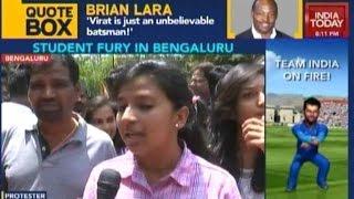 Protest Against Question Paper Leak In Karnataka