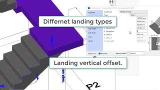 PowerPack for Autodesk Advance Steel - Concrete Stair tool