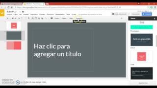 Cómo crear Presentaciones en Google Drive