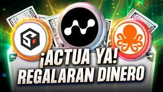  RAPIDO estos 3 AIRDROPS GRATIS te Pueden MULTIPLICAR Tu DINERO Rápidamente 