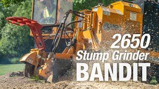 BANDIT 2650 Stump Grinder: High Production in a Compact, 4-Wheel Drive Package!