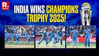 "India Celebrates Historic Champions Trophy 2025 Win as Rohit Sharma Leads Team to Victory