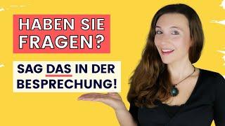 Deutsch lernen: Besprechung / Meeting / Gespräch│Richtig Deutsch sprechen im Büro B2 C1 C2