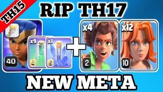 2025 Th15 Vs Th17 Best Attack Strategy After Update | Th15 Best War Attack Strategy (Clash Of Clans)