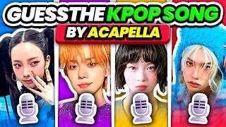 GUESS THE KPOP SONG BY THE ACAPELLA/VOICE ONLY  Acapella Challenge Edition - KPOP QUIZ 2024