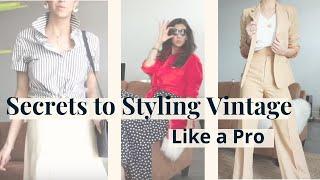 Secrets to Styling Vintage Clothes So You Actually Wear Them | Styling My Vintage Finds