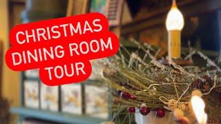 CHRISTMAS DINING ROOM TOUR | COZY | VINTAGE |. MAXIMALIST | THRIFTED | PRIMITIVE | COUNTRY