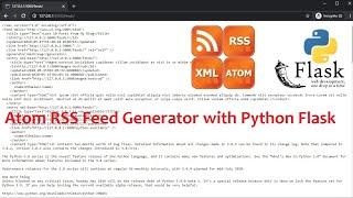 Atom RSS Feed Generator with Python Flask