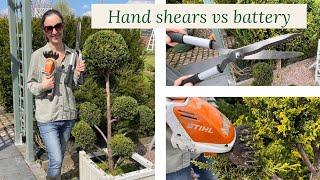 Pruning Pom-Pom Trees - which tool is best?