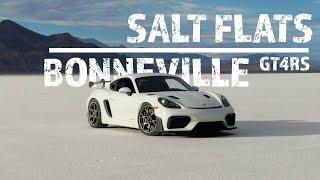 Porsche Cayman GT4RS vs BONNEVILLE SALT FLATS