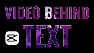 Video Editing Tip: How to Create Video Behind Text Effect on CapCut