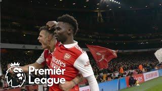 Bukayo Saka thumps Arsenal in front of Manchester United | Premier League | NBC Sports