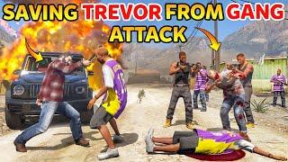 CAN MICHAEL SAVE TREVOR FROM GANG ATTACK ? | GTA 5 GAMEPLAY IN TELUGU