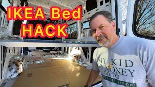 Sprinter Van IKEA bed hack