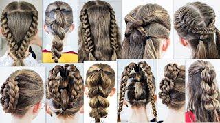 10 easy and simple braided hairstyles! Most beautiful hairstyles! For every day!