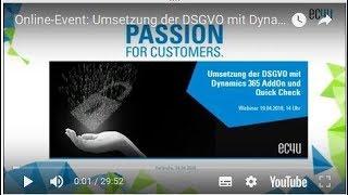 Umsetzung der Betroffenenrechte: DSGVO mit Dynamics 365
