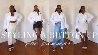 Styling a White Button Up for Summer | The Daily Seyi