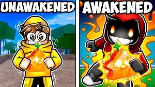 Awakened VS Unawakened FRUITS in ROBLOX Blox Fruits