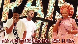 TOPE ALABI FT SOLA ALLYSON ON STAGE IN U.S.A.  2 LEGENDS SINGS TOGETHER AGAIN.