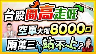 【台股開高走低 空單大增8000口 兩萬三就是站不上?】2024.11.25(字幕版)