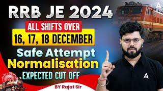 RRB JE 2024 All Shift Analysis | RRB JE Safe Score, Normalisation and Expected Cut Off