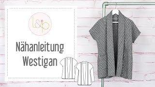 Nähanleitung lillesol Westigan - einen Cardigan oder eine Weste aus Strickstoffen nähen