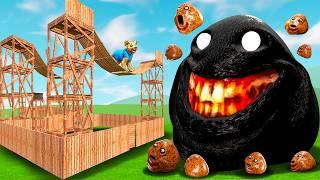 Can EVIL POU break into my FORT?! (Garry's Mod Sandbox)