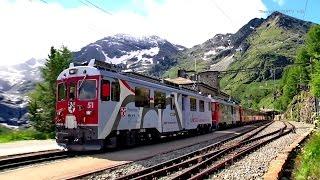 Bahnland Schweiz - Berninabahn/Ferrovia del Bernina im Juli 2014 Teil 2/3: Ospicio Bernina, Alp Grüm