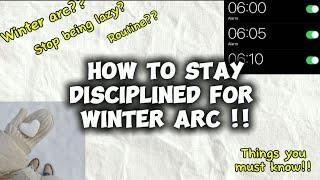 How to stay disciplined for Winter arc️Productive,Study,Planner Routine,Glowup,Vlog