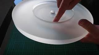 #DeltaDevice 24mm acrylic Rega turntable platter. Tweak /upgrade /modification  Details below 