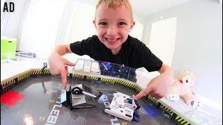 Father & Son PLAY HEXBUG BATTLEBOTS! / Best Robot Destruction Ever!