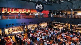 Look Inside Time Out Market, Sampler Platter of Chicago Food