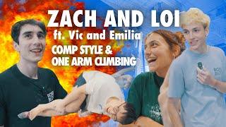 ONE ARM CLIMBING W/ PRO CLIMBER | Zach and Loi @richardsonsclimbing @loiduongjr