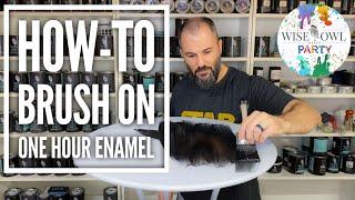 How-To Brush On Wise Owl Paint One Hour Enamel | Using Cling On Brushes