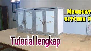 cara lengkap membuat kitchen set hollow baja ringan