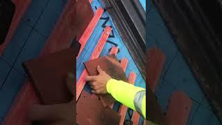 Easy cutting method for plain tile valleys . Roofing tips #roofing #youtube #roofer #newvideo