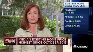 Existing home sales hits six million for the first time since 2006