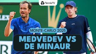 Daniil Medvedev vs Alex de Minaur | Monte-Carlo 2025 Highlights