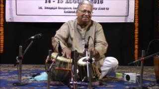 suresh mulgaonkar plays teentaal at CHILLA 2016.Lehra:Nandu Foujdar