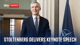 NATO Secretary General Jens Stoltenberg gives keynote speech